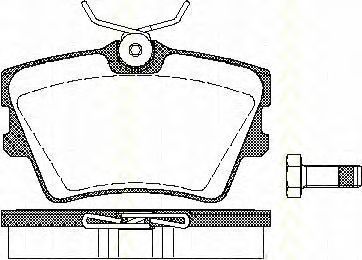Комплект тормозных колодок, дисковый тормоз 8110 29014