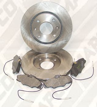 Комплект тормозов, дисковый тормозной механизм 47352