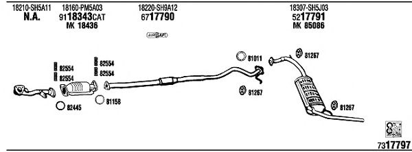Exhaust System HO61044