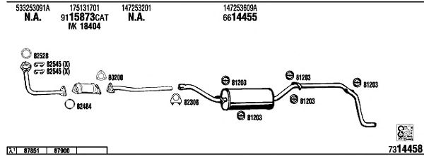 Exhaust System VW21004