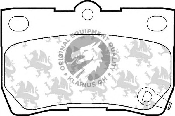 Комплект тормозных колодок, дисковый тормоз BP1540
