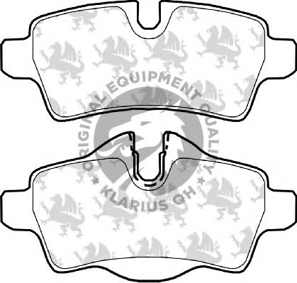 Комплект тормозных колодок, дисковый тормоз BP1606