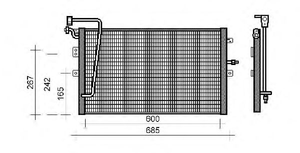 Condensator, airconditioning QCN166