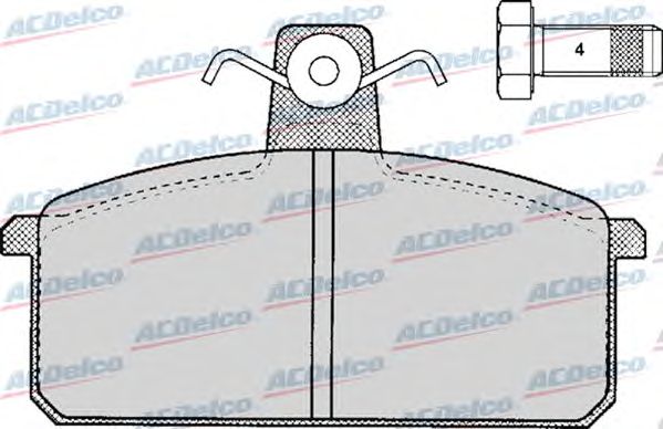 Brake Pad Set, disc brake AC058107D
