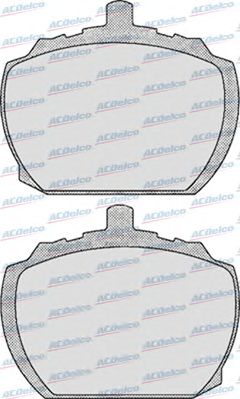 Комплект тормозных колодок, дисковый тормоз AC058143D