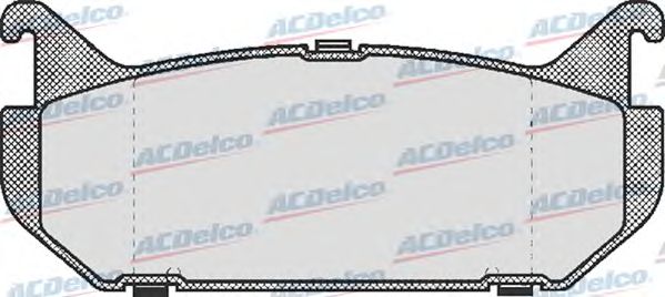 Комплект тормозных колодок, дисковый тормоз AC455181D
