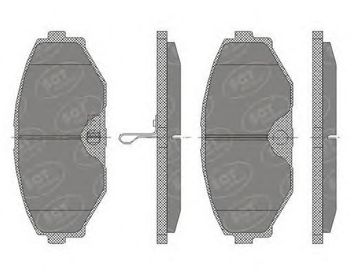 Комплект тормозных колодок, дисковый тормоз SP 440