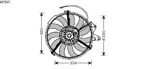 Вентилятор, охлаждение двигателя AI7507