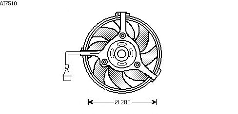 Вентилятор, охлаждение двигателя AI7510