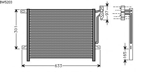Condensador, ar condicionado BW5203
