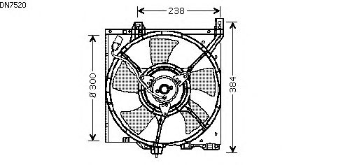Вентилятор, охлаждение двигателя DN7520