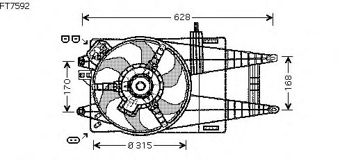 Fan, motor sogutmasi FT7592