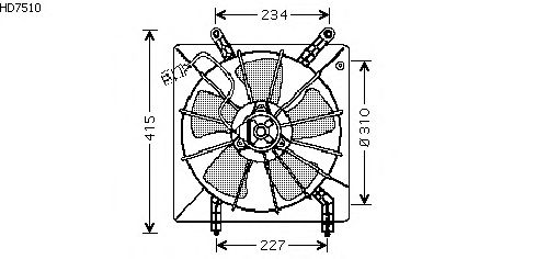 Fan, motor sogutmasi HD7510
