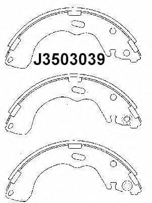 Brake Shoe Set J3503039
