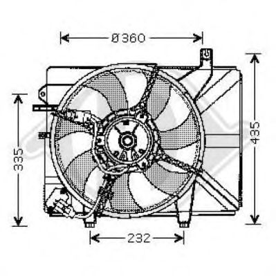 Вентилятор, охлаждение двигателя 6805101