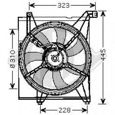 Ventilateur, refroidissement du moteur 8655203