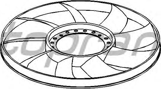 Fan Wheel, engine cooling 110 295