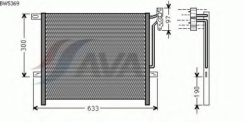 Condensador, aire acondicionado BW5369