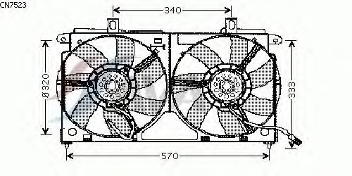 Fan, radiator CN7523