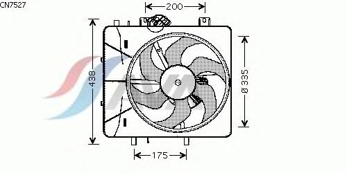 Вентилятор, охлаждение двигателя CN7527