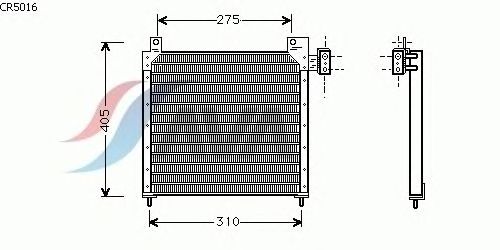 Condenser, air conditioning CR5016