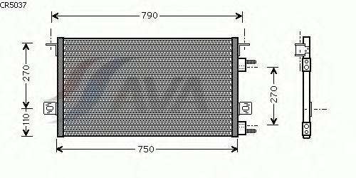 Condensador, ar condicionado CR5037