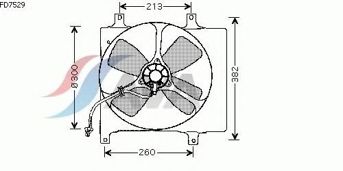 Ventilador, refrigeração do motor FD7529