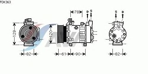 Compressor, airconditioning FDK363