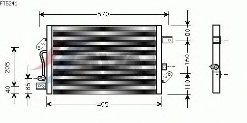 Kondensator, klimaanlegg FT5241