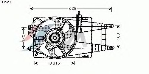 Fan, motor sogutmasi FT7520