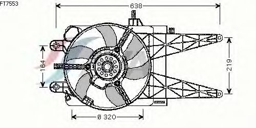 Fan, motor sogutmasi FT7553