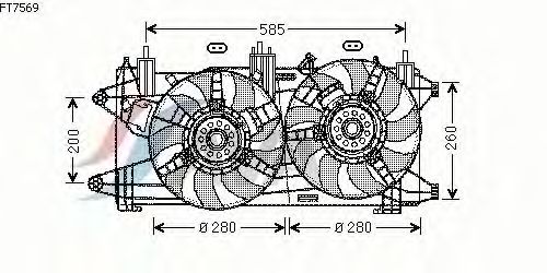 Fan, motor sogutmasi FT7569