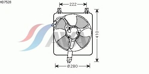 Вентилятор, охлаждение двигателя HD7528