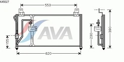 Condenser, air conditioning KA5027