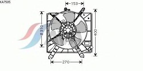 Ventilador, refrigeración del motor KA7505