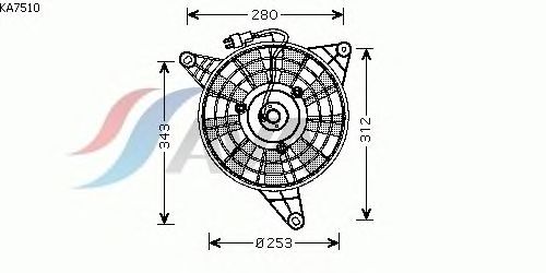 Вентилятор, конденсатор кондиционера KA7510