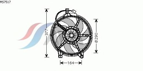 Ventilador, refrigeración del motor MS7517