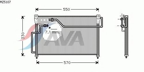 Condensador, ar condicionado MZ5107