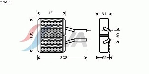 Heat Exchanger, interior heating MZ6193