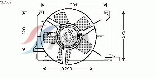 Вентилятор, охлаждение двигателя OL7502