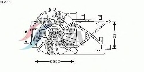 Ventola, Raffreddamento motore OL7516