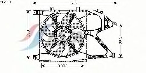 Ventilador, refrigeración del motor OL7519