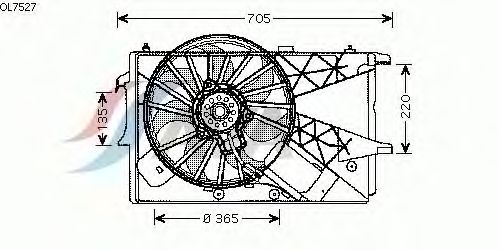 Fan, motor sogutmasi OL7527