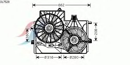Fan, motor sogutmasi OL7528