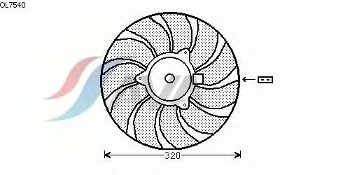 Вентилятор, охлаждение двигателя OL7540