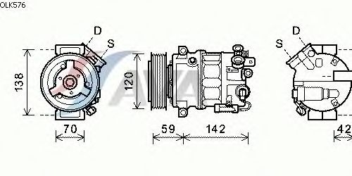 Compressor, airconditioning OLK576