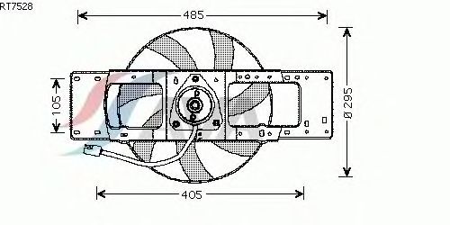 Ventilador, refrigeração do motor RT7528