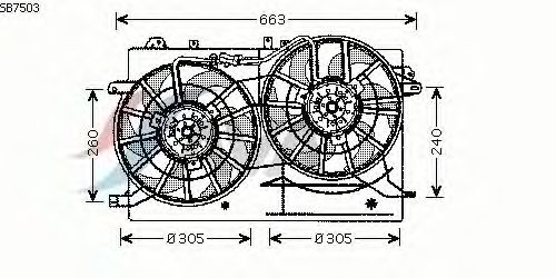 Fan, radiator SB7503
