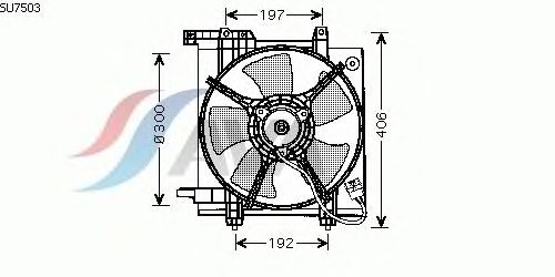 Ventilator, motorkøling SU7503