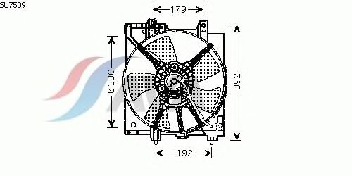 Ventilador, refrigeración del motor SU7509